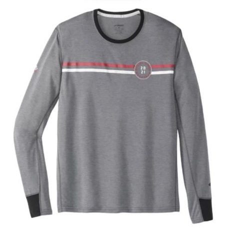 تیشرت آستین بلند مردانه طوسی تیره بروکس Brooks Distance Graphic Long Sleeve